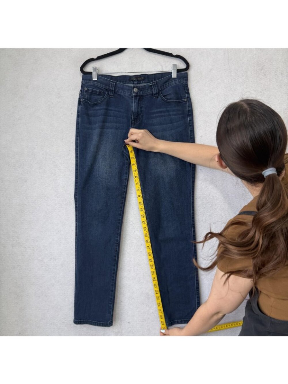 PrAna Jeans Womens 8/29 Blue Medium Wash Mid Rise Straight Stretch Organic Denim - Picture 6 of 9